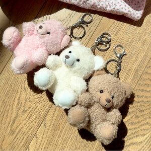 Teddy Bear Keychain Bag Charm